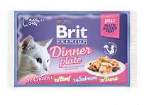 Brit Premium Cat D Fillets in Jelly Dinner Plate 340g + Množstevná zľava