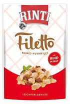 Rinti Dog pocket Filetto kuracie+hovädzie v želé 100g + Množstevná zľava