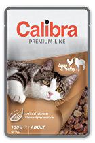 Calibra Cat pocket Premium Adult Lamb & Poultry 100g + Množstevná zľava 5 + 1 zadarmo