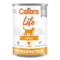 Calibra Dog Life cons.Adult morčacie mäso s jablkami 400g