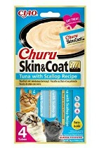 Churu Cat Skin&Coat Tuna with Scallop Recipe 4x14g + Množstevná zľava