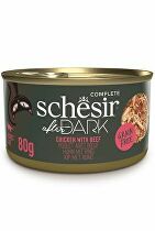 Schesir Cat Cons. After Dark Wholefood chicken/beef 80g