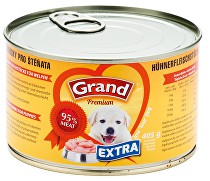 GRAND konz. šteňa Extra kura.kúsky 405g + Množstevná zľava zľava 15%