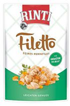 Rinti Dog pocket Filetto kuracie mäso + zelenina v želé 100g + Množstevná zľava