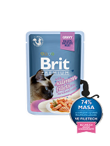 Brit Premium Cat D Fillets in Gravy for Sterilised 85g + Množstevná zľava