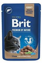 Brit Premium Cat vrecko Liver for Sterilised 100g + Množstevná zľava