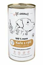 All Animals DOG kuracie mleté s ryžou 1200g