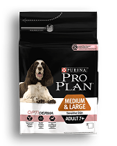 ProPlan Dog Adult 7+ Medium&Large Sens.Skin 14kg zľava