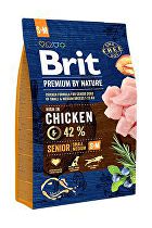 Brit Premium Dog by Nature Senior S+M 3kg zľava