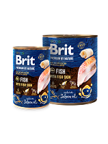 Brit Premium Dog by Nature  konz Fish & Fish Skin 400g + Množstevná zľava zľava 15%