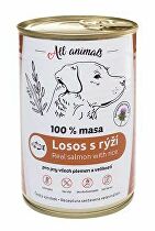 All Animals DOG losos mletý s ryžou 400g