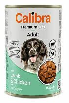 Calibra Dog Premium Cons. s jahňacím a kuracím mäsom 1240g