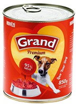 GRAND konz. pes hovädzie 850g + Množstevná zľava zľava 15%