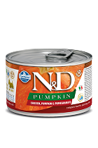 N&D DOG PUMPKIN Adult Chicken & Pomegranate Mini 140g + Množstevná zľava zľava 15% 1+1 zadarmo