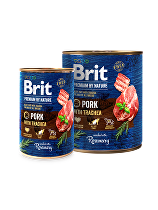 Brit Premium Dog by Nature  konz Pork & Trachea 400g + Množstevná zľava zľava 15%