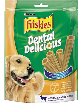 Friskies pochúťka pre psov DentalDelicious Med.&Large 200g