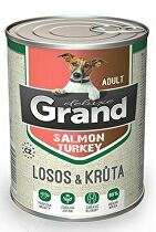 GRAND konz. pes deluxe 100% losos a morka adult 400g + Množstevná zľava zľava 15%