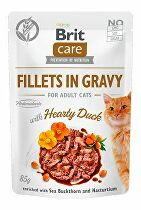 Brit Care Cat Fillets in Gravy Hearty Duck 85g + Množstevná zľava