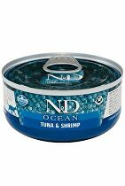 N&D CAT OCEAN Adult Tuniak a krevety 70g + Množstevná zľava zľava 15%