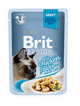 Brit Premium Cat D Fillets in Gravy With Chicken 85g + Množstevná zľava