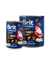 Brit Premium Dog by Nature  konz Turkey & Liver 400g + Množstevná zľava zľava 15%