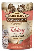 Carnilove Cat Pouch Turkey Enriched & Valerian 85g + Množstevná zľava 5 + 1 ZADARMO