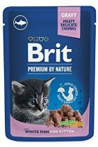 Brit Premium Cat vrecko White Fish for Kitten 100g + Množstevná zľava