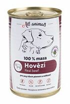 All Animals DOG mleté hovädzie mäso 400g + Množstevná zľava zľava 15%