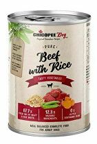 Chicopee Dog konz. Pure Beef with Rice 400g + Množstevná zľava zľava 15%