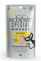 Schesir Cat pocket Special Mousse Exigent chicken/liver70g + Množstevná zľava