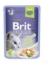 Brit Premium Cat D Fillets in Jelly with Trout 85g + Množstevná zľava