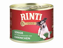 Rinti Dog Gold Senior králičia konzerva 185g + Množstevná zľava zľava 15%