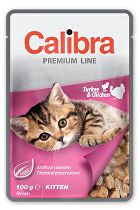 Calibra kapsička pre mačky Premium Kitten Turkey & Chicken100g + Množstevná zľava 5 + 1 zadarmo