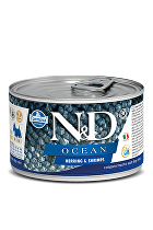 N&D DOG OCEAN Adult Herring & Shrimps Mini 140g + Množstevná zľava zľava 15% 1+1 zadarmo