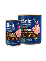 Brit Premium Dog by Nature  konz Chicken & Hearts 400g + Množstevná zľava zľava 15%