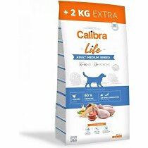 Calibra Dog Life Adult Medium Breed Chicken 12+2kg zľava +2 kg vnútri zadarmo