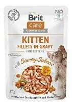 Brit Care Cat Fillets in Gravy Kitten Savor.Salmon 85g + Množstevná zľava