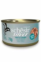 Schesir Cat Cons. Senior Wholefood tuniak/makrela 70g + Množstevná zľava zľava 15%