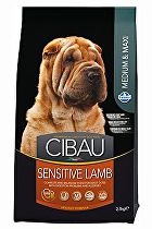 CIBAU Dog Adult Sensitive Lamb&Rice 12kg + 2kg ZADARMO
