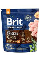 Brit Premium Dog by Nature Adult M 1kg zľava