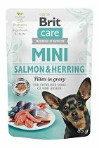 Brit Care Dog Mini Salmon&Herring steril fillets 85g + Množstevná zľava