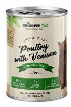 Chicopee Cat konz. Gourmet Pot Poultry+Venison 400g + Množstevná zľava zľava 15%
