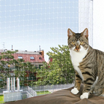 Ochranná sieť pre mačky priehľadná 2x1,5m TR