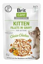 Brit Care Cat Fillets in Gravy Kitten Choi.Chicken 85g + Množstevná zľava