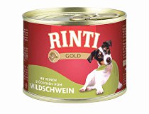 Rinti Dog Gold konzerva z diviaka 185g + Množstevná zľava zľava 15%