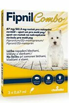 Fipnil Combo 67/60,3 mg S Dog Spot-on 3x0,67 ml 3 + 1 zadarmo