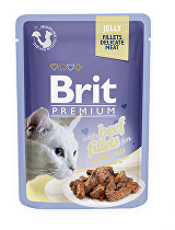Brit Premium Cat D Fillets in Jelly with Beef 85g + Množstevná zľava