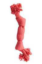 Hračka pre psov BUSTER Pískacie lano, ružová, 35 cm, M