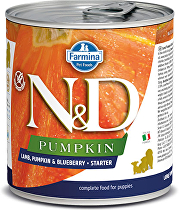 N&D DOG PUMPKIN Starter Lamb & Blueberry 285g + Množstevná zľava zľava 15% 1+1 zadarmo