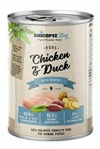 Chicopee Dog konz. Junior Pure Chicken&Duck 400g + Množstevná zľava zľava 15%